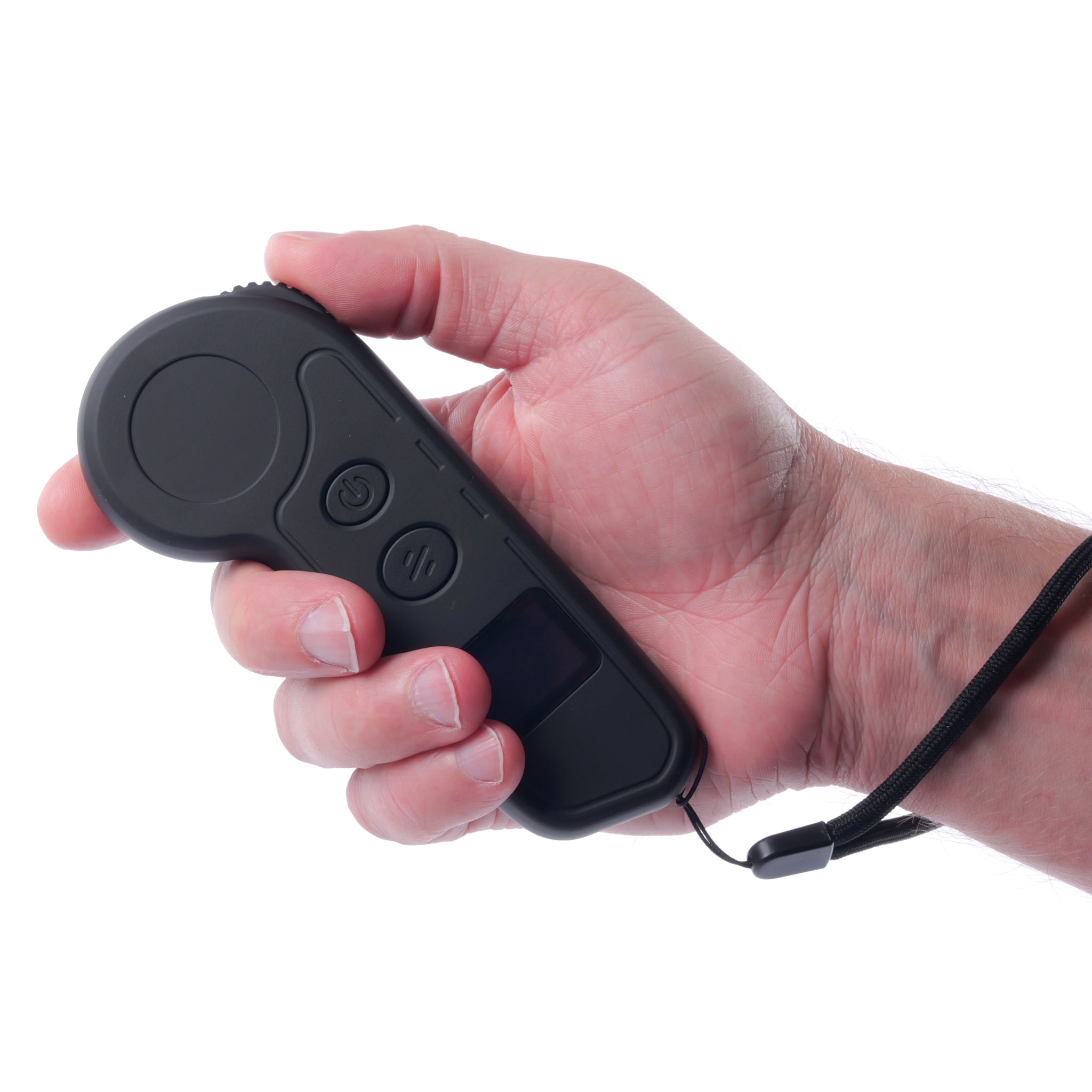 ONSRA X Hobbywing ergonomic remote controller with LCD display, oversized thumb wheel, and wireless connection for electric skateboards