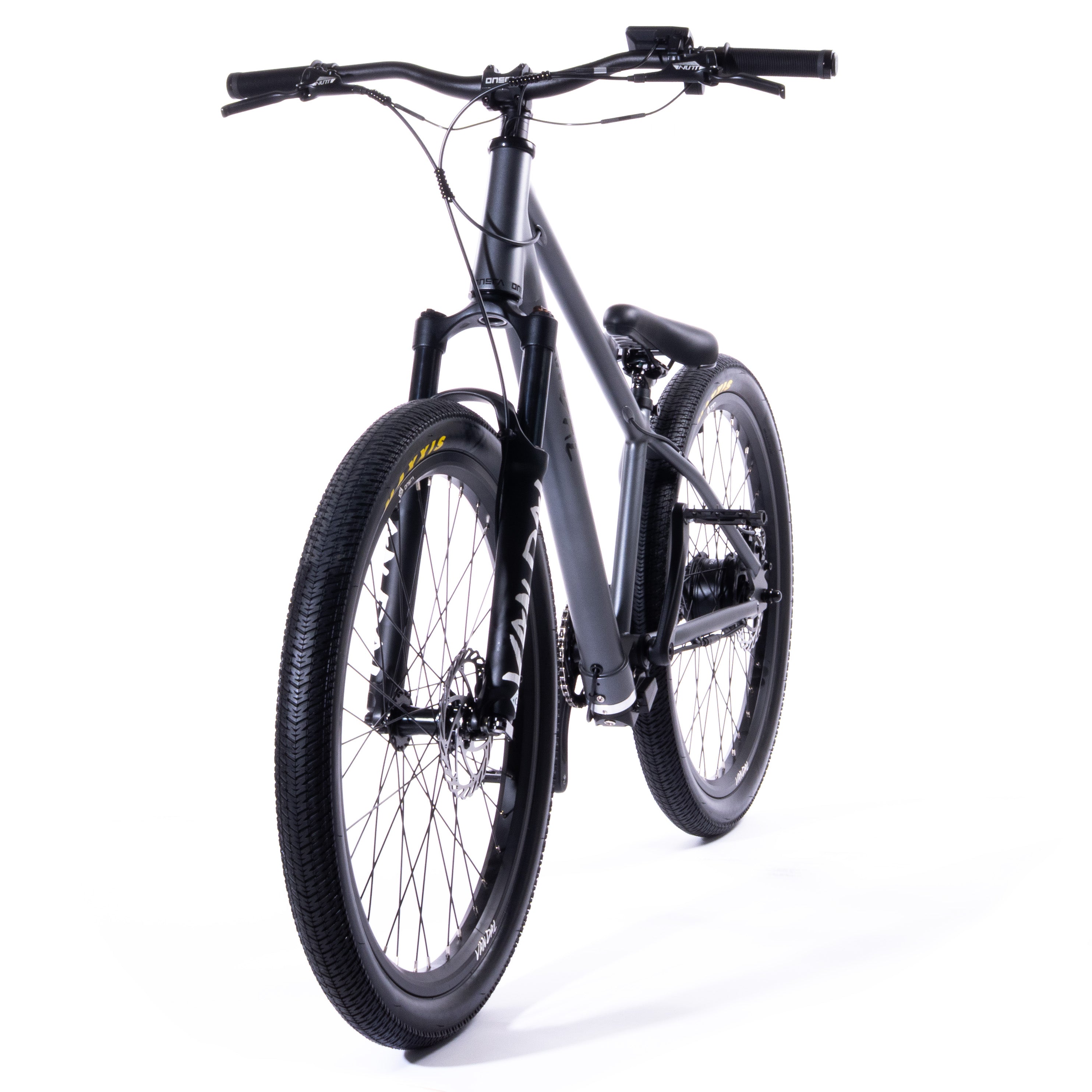 VANDAL electric bike with lightweight chromoly frame, hidden battery, and optional extended range battery for city and off-road riding.