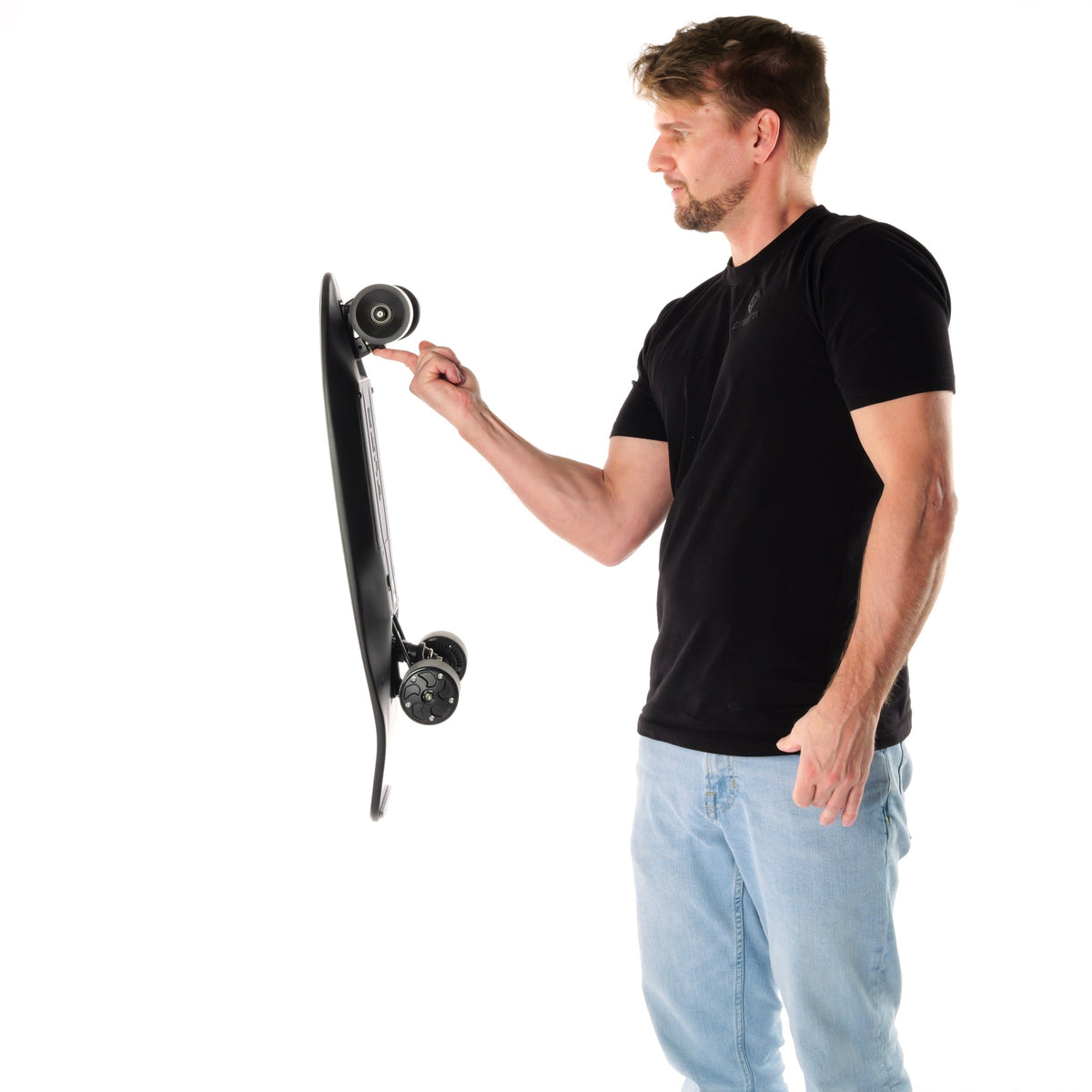 ONSRA electric skateboard riding photo