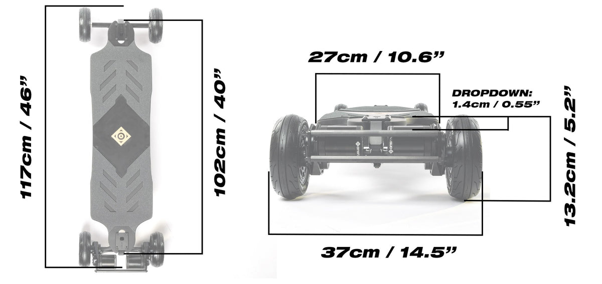 ONSRA BLACK Carve 4 AT measurements and dimensions