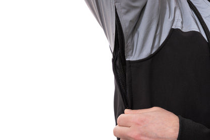 Reflective Grey/Black - ONSRA Kevlar Riding Jacket - CE Armored