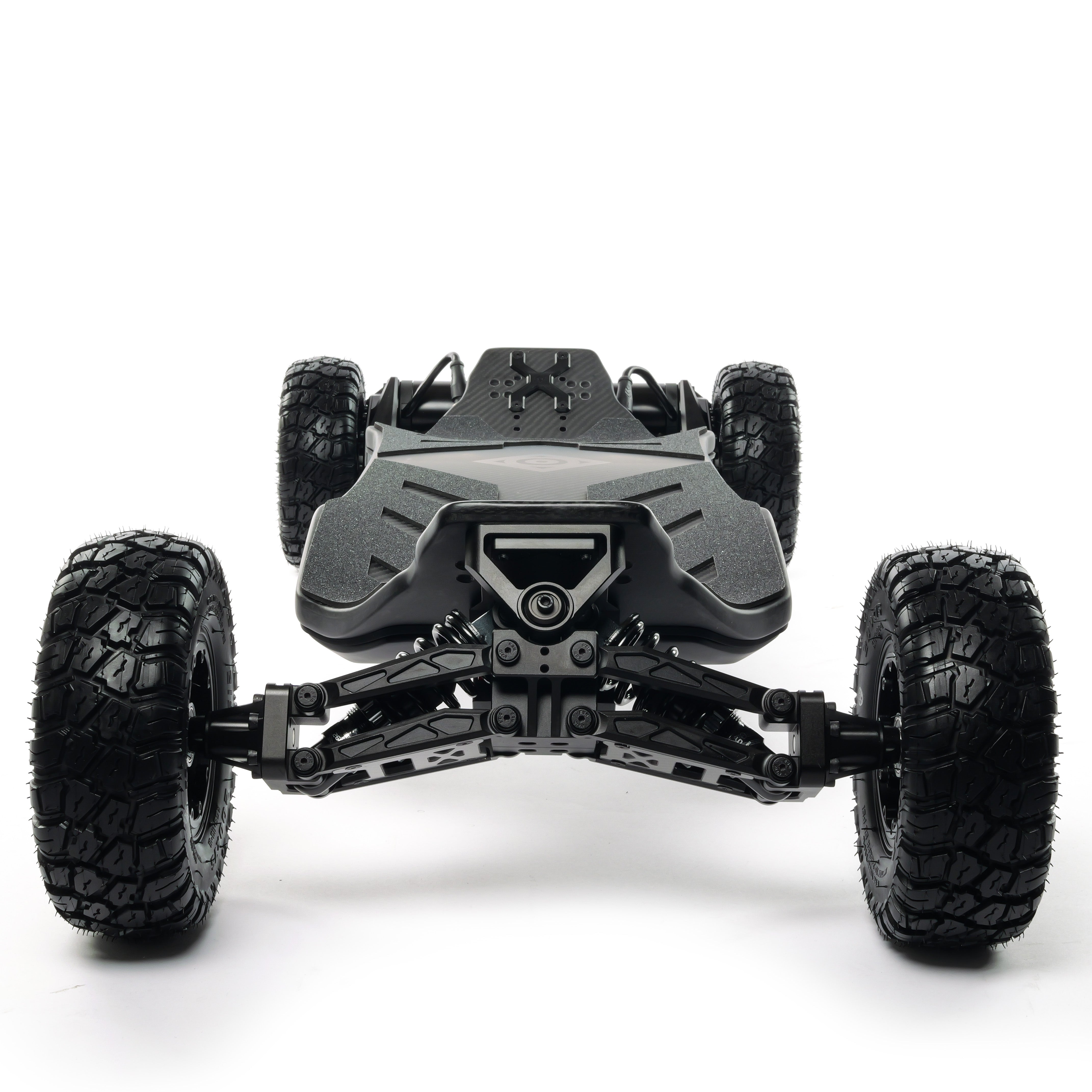 ONSRA VELAR electric longboard with full suspension, large all-terrain tires, and a powerful drivetrain built for fast, smooth off-road riding.