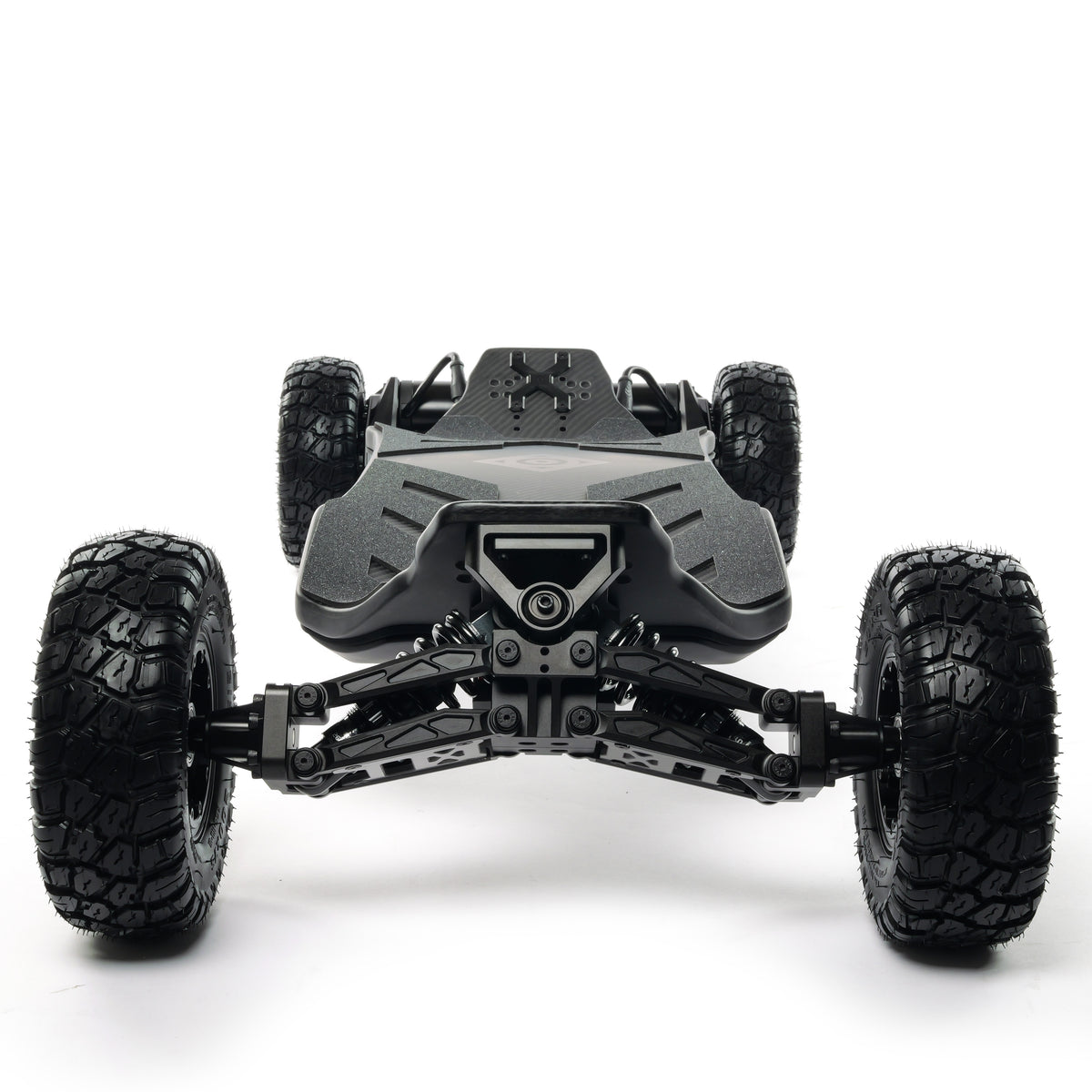 ONSRA VELAR electric longboard with full suspension, large all-terrain tires, and a powerful drivetrain built for fast, smooth off-road riding.