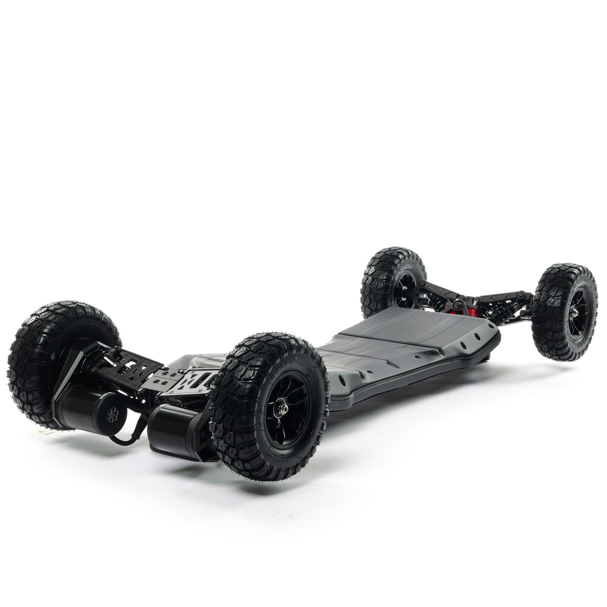 ONSRA VELAR electric longboard with full suspension, large all-terrain tires, and a powerful drivetrain built for fast, smooth off-road riding.
