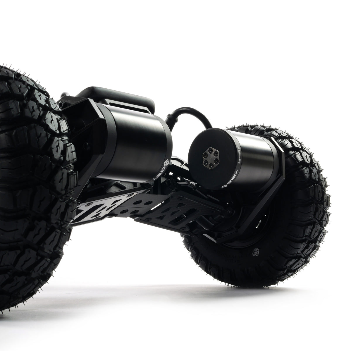 ONSRA VELAR electric longboard with full suspension, large all-terrain tires, and a powerful drivetrain built for fast, smooth off-road riding.