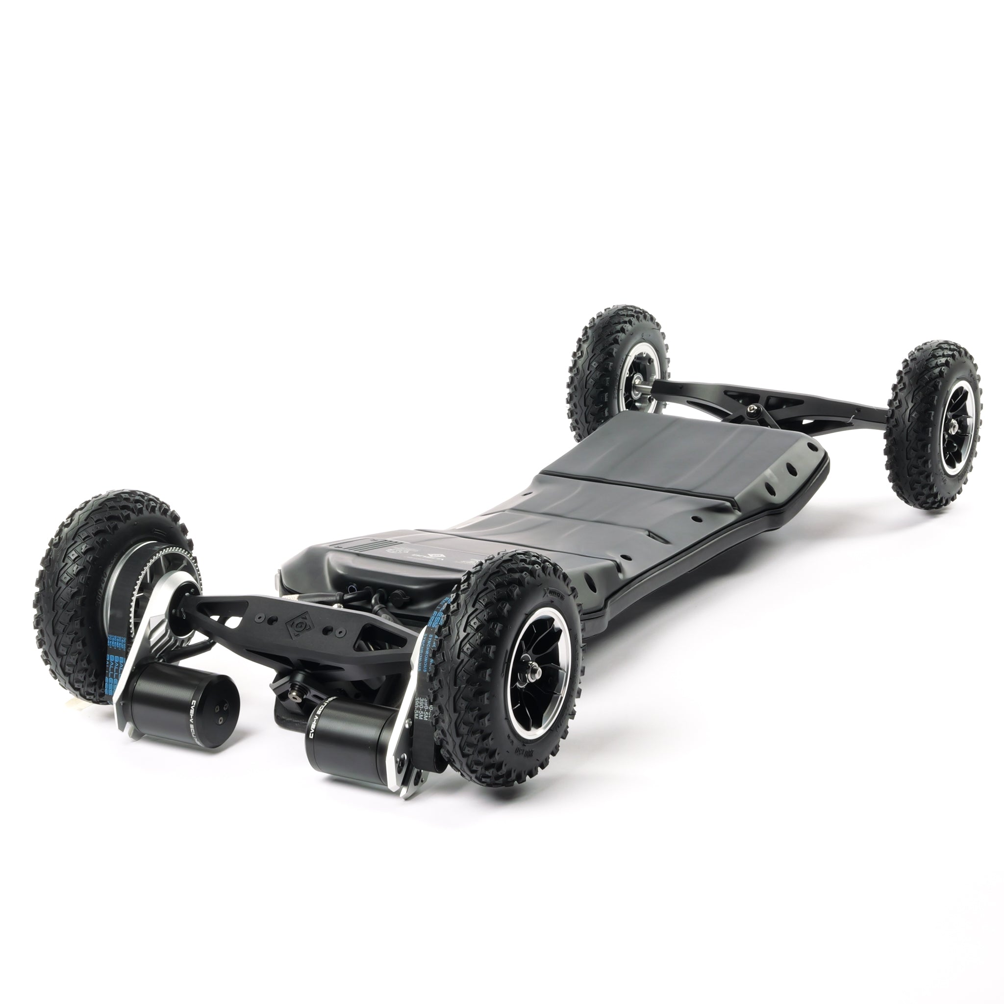 High-performance ONSRA VELAR 2.0 electric skateboard with sleek CNC-machined components, powerful belt drive motors, all-terrain wheels, and premium Swiss design for unmatched speed, stability, and carving.