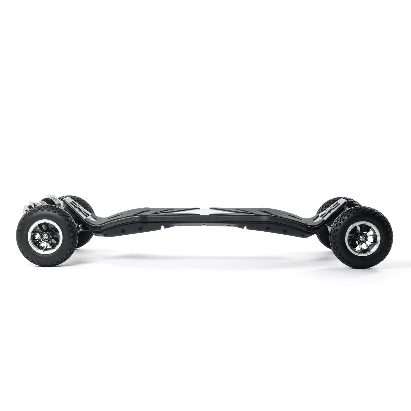 High-performance ONSRA VELAR 2.0 electric skateboard with sleek CNC-machined components, powerful belt drive motors, all-terrain wheels, and premium Swiss design for unmatched speed, stability, and carving.