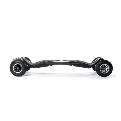 High-performance ONSRA VELAR 2.0 electric skateboard with sleek CNC-machined components, powerful belt drive motors, all-terrain wheels, and premium Swiss design for unmatched speed, stability, and carving.